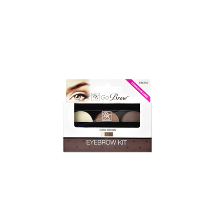 Набор для бровей Kiss Go Brow Eyebrow Kit RBKT02 (Цвет RBKT02 Dark Brown)