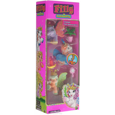 Filly Игровой набор Filly Бабочки с блестками цвет сиреневый белый оранжевый