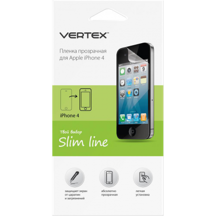 Защитные пленки для телефонов Vertex Vertex для iPhone 4/4S