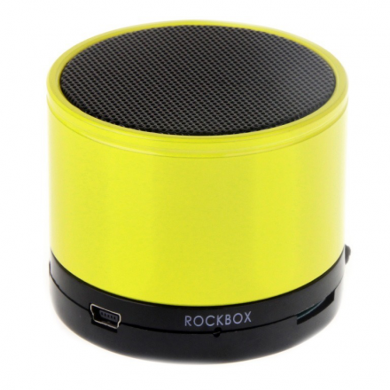 Колонка RockBox Round Glossy Yellow 47255