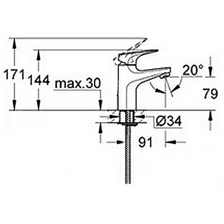 Смеситель Grohe BauFlow 23156000