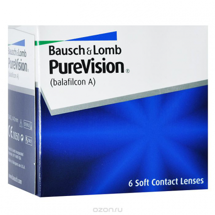 Bausch + Lomb контактные линзы PureVision (6шт / 8.6 / -0.50)